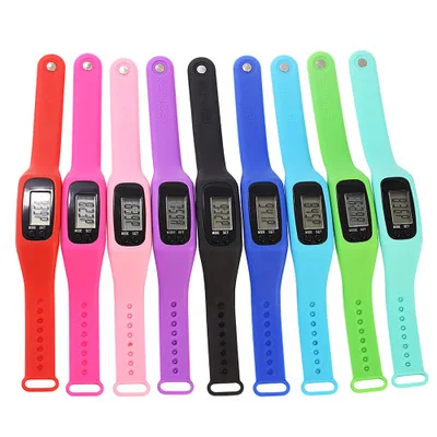 

Cheap wholesale promotion gifts silicone wristband bracelet digital calorie fitness tracker pedometer, Custom requested