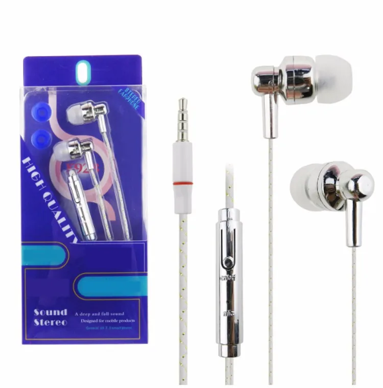 Best Price White 3.5mm Jack Inear Wired Earphone With Mic Earbuds