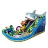 Factory price giant inflatable water slide commercial inflatable shark slides for kids