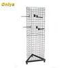 12 Hooks 3-Sided Grid Supermarket Showy Corrugated Display Rack