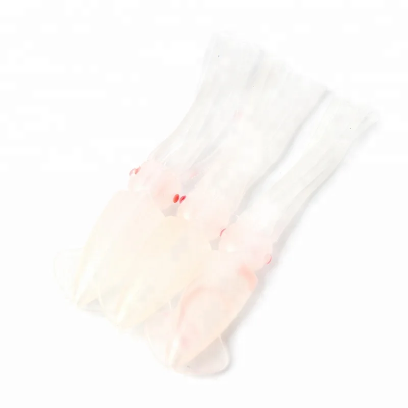 

Cheapest soft plastic fishing skirt lure squid soft fishing lures, White