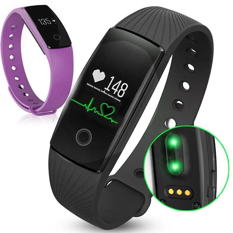 

Smart Bracelet Heart Rate Monitor Smart Wristband Armband Step Counter Band for Iphone and Android