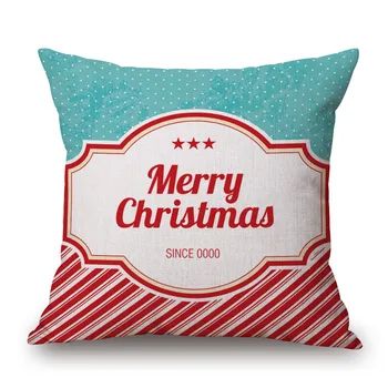 Etsy Hot Sale Christmas Decor Pillows Cotton Linen Cushion Covers