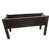 flower planter customized long rectangular metal plastic flowerpot made in China