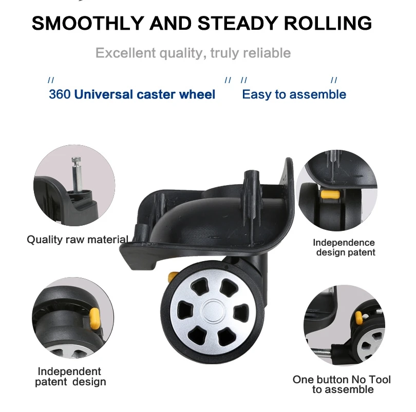 Quality Detachable Luggage Wheel For Pc Trolley Bag - Buy Detachable ...