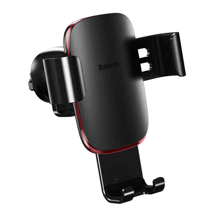 

Baseus Free Shipping Aluminum Gravity Cellphone Holder Car Mount for Iphone, Black/red/silver/dark gray