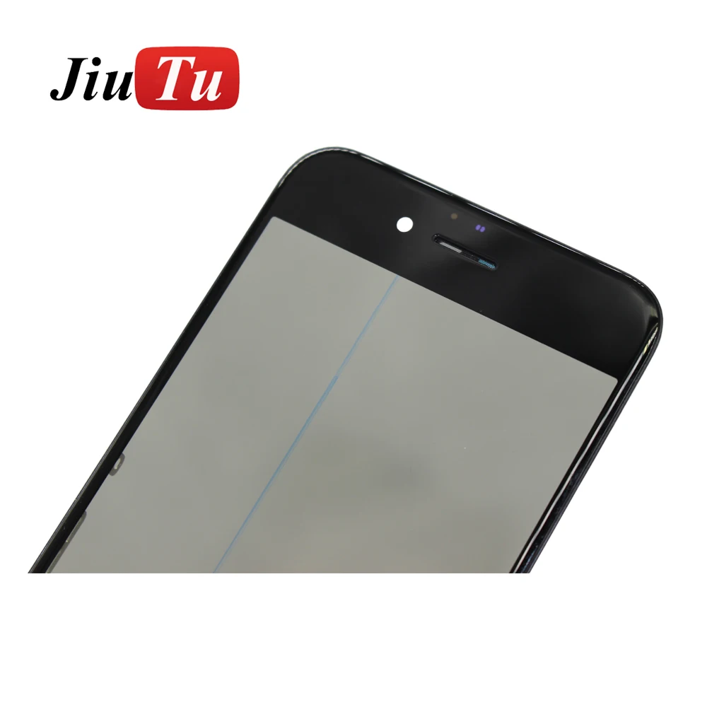 

4 in 1 Cold Press Glue Glass with Frame with Oca with Polarizer film Assembly for iPhone, White/black