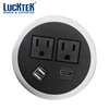 Electrical USA Desktop AC Sockets 5V 2.1A 2 ports usb RJ45 jack for office