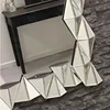 Elegant 3d with triangle edge beveled wall mirror for sale
