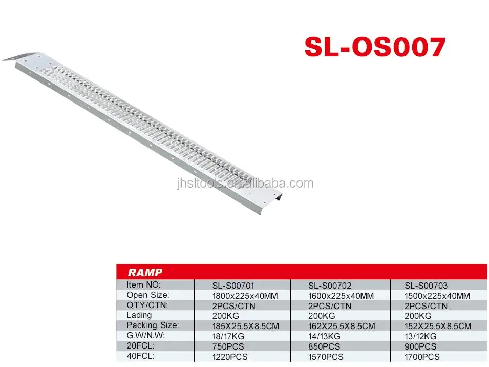 
1.6M Galvanized Steel portable car Ramps For Motorcycles 