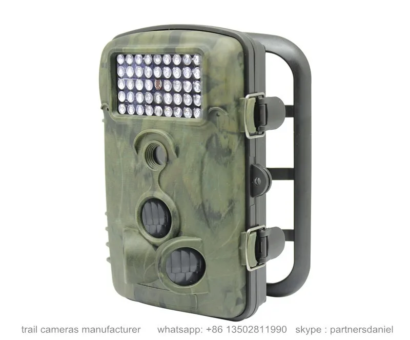 Ip54 waterproof night vision hunting trail camera with 42 Pcs IR Leds 850nm White and 940nm Black
