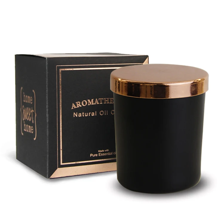 Glass Candle With Rose Gold Lids Private Label Scented Candles Buy