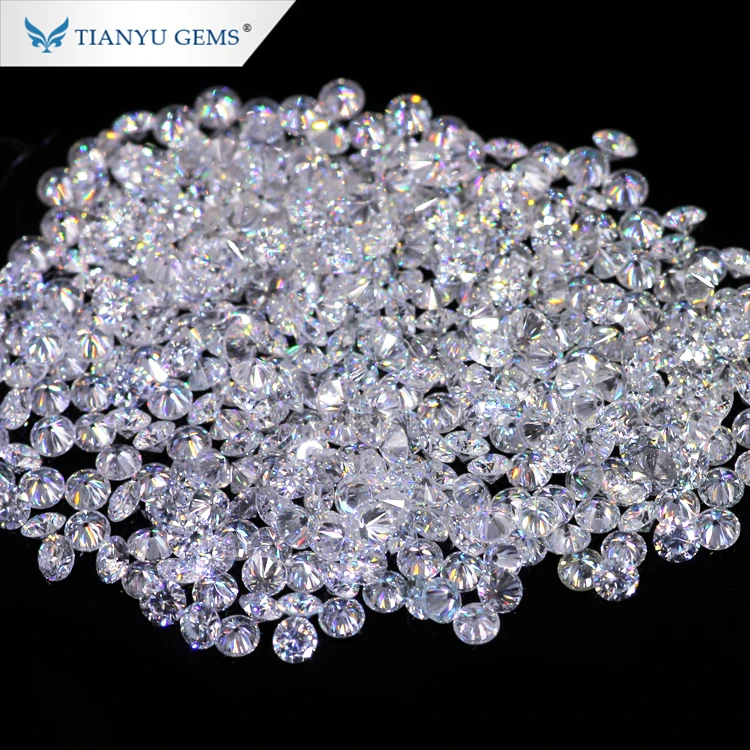 

1mm - 2mm 0.1ct White VVS small size moissanite loose melee diamond pointers Si brilliant cut diamond price per carat, N/a