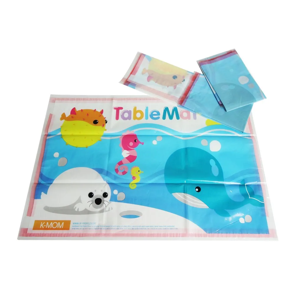 Amazon Hot Selling Baby Placemat,Plastic Table Mat Bpa Free Disposable