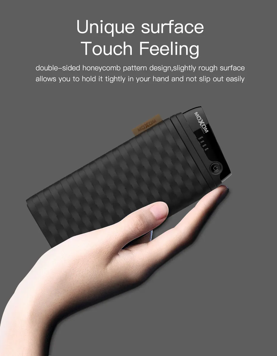 High Capacity Portable USB Output 10000 Mah Wallet Powerbank Screen Mobile Power Bank 10000mAh - ANKUX.COM