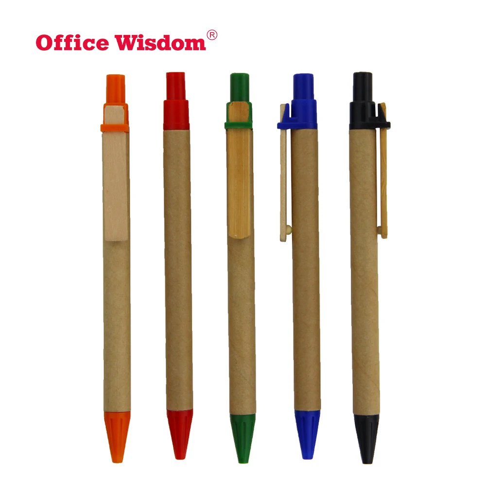 Eco Friendly Recycled Paper Ball Pen Cheap Low Price Promotional Custom