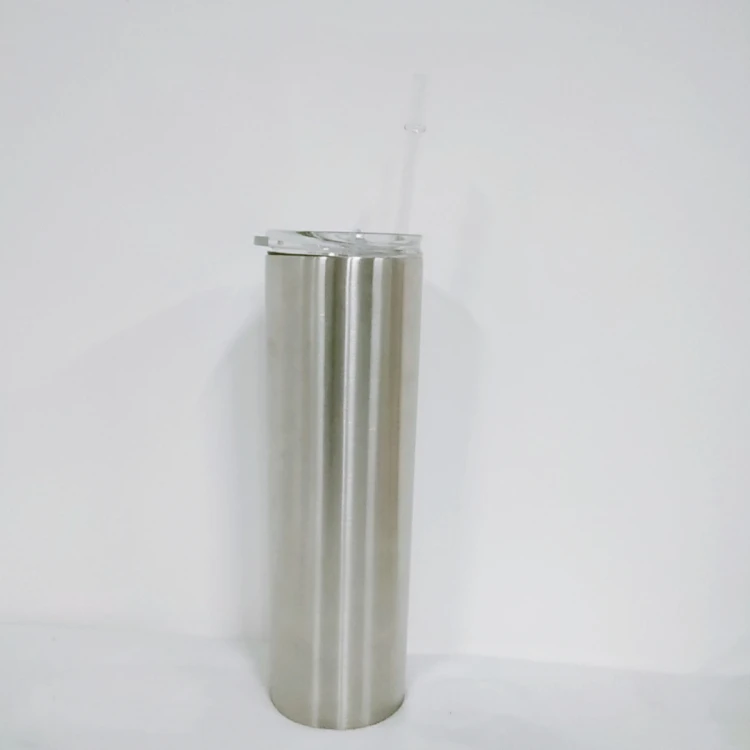 

30oz stainless steel skinny tumbler with slid lid 30oz Straight Sippy Cup with plastic straw vacuum insulated water bottle, Customized color acceptable for skinny tumbler