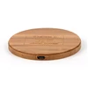 Heart-shaped Polygon Square Round 4 Designs Wood Wireless Charger For Mobile Phone Custom Logo