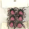 High Quality Treat Party Decoration Creepy Black Halloween Spiders 6 Pieces/Pack