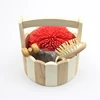 Luxury Bath Accessory Spa Gift Set Kit Include Shower Ball Sponge Massage Tool Wood Hair Brush Comb Pumice Stone