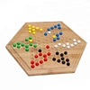 Home Entertainment Traditional Hexagon Wooden Chinese Checkers Family Game Sale