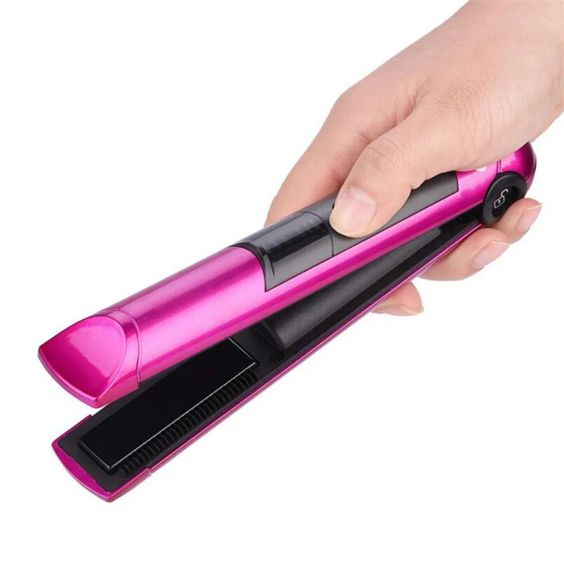 

Wholesale USB Rechargeable Mini Cordless Hair Straightener, As picture, customied