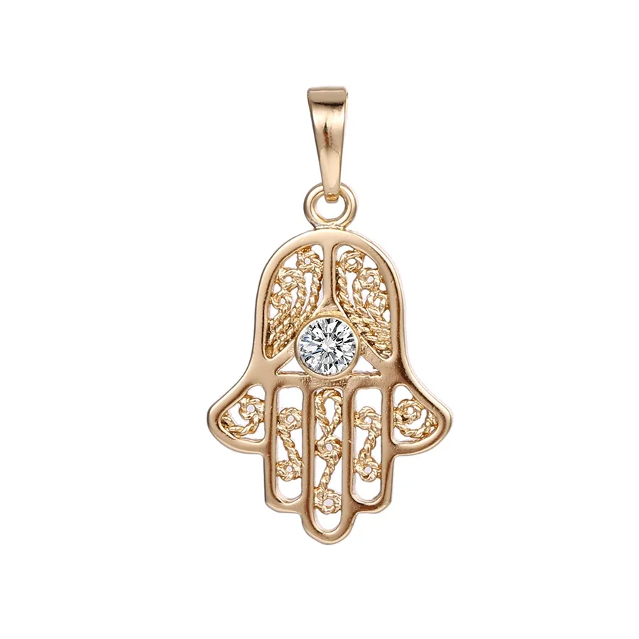 

31814 Xuping Jewelry fashion religious hand shaped pendant of 18K gold plated
