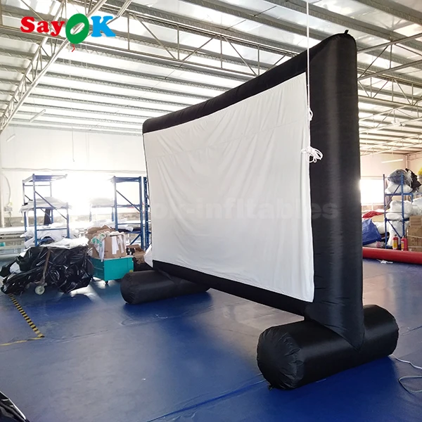 Outdoor Giant Inflatable Tv Or Cinema Air Blower Screen For Rental