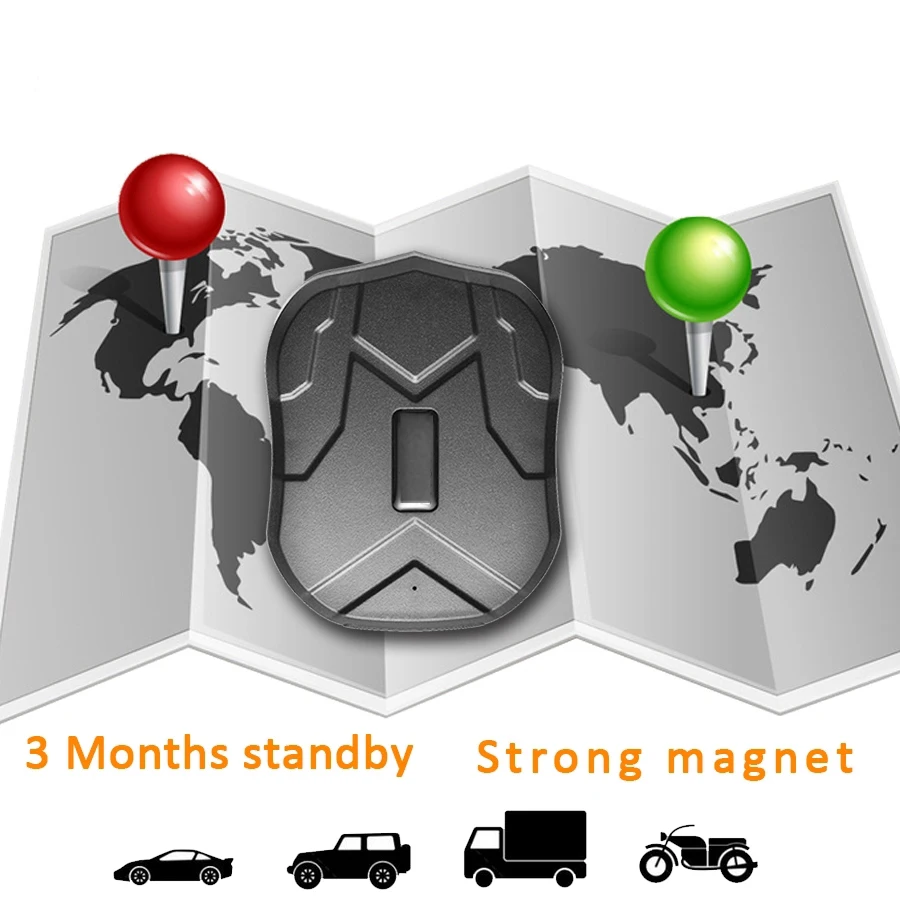 Gps Tracker Car Tkstar Tk905 5000mah 90 Days Standby 2g Vehicle Tracker