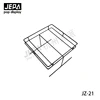 Manufacture Metal Supermarket Equipment Square Wicker Basket Bracket For Retail