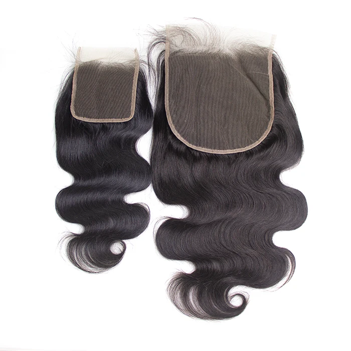 HD Swiss Lace Film Thin 4x4 5x5 6x6 7x7 Lace Closure Body Wave Big Size Virgin Cuticle Aligned Transparent Lace Pre-Plucked