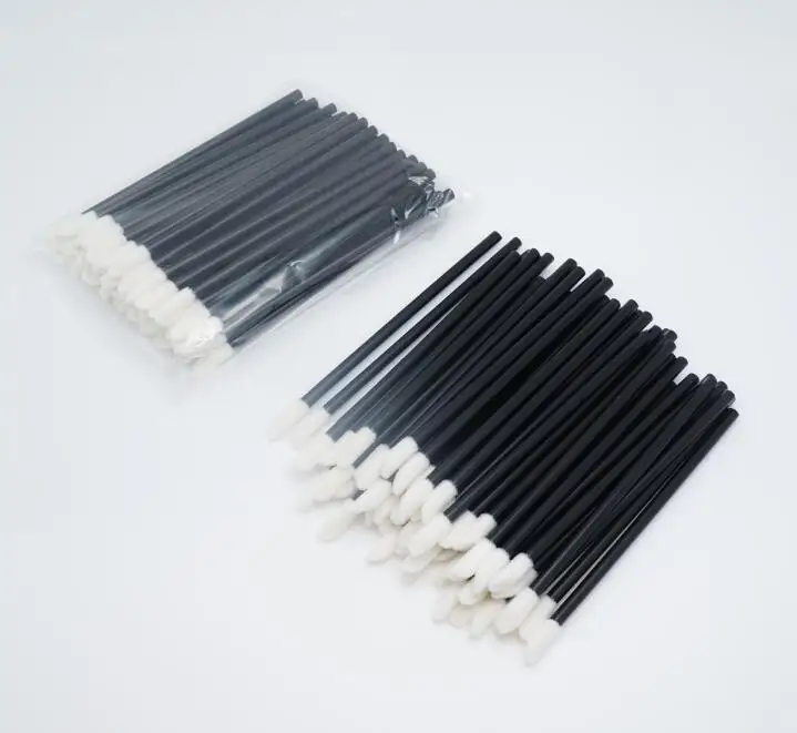 

50pcs/bag Most popular black dentist applicator microbrush disposable makeup lip wand