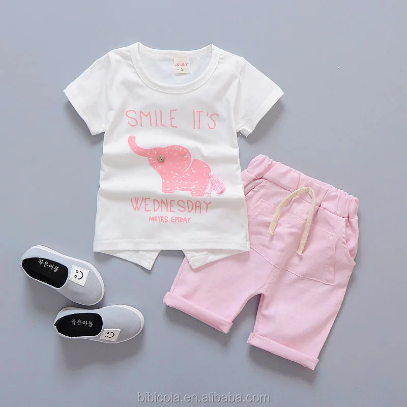 

Toddler Boy Outfits Cartoon Elephant T-shirt+Shorts boy's clothing Set, N/a