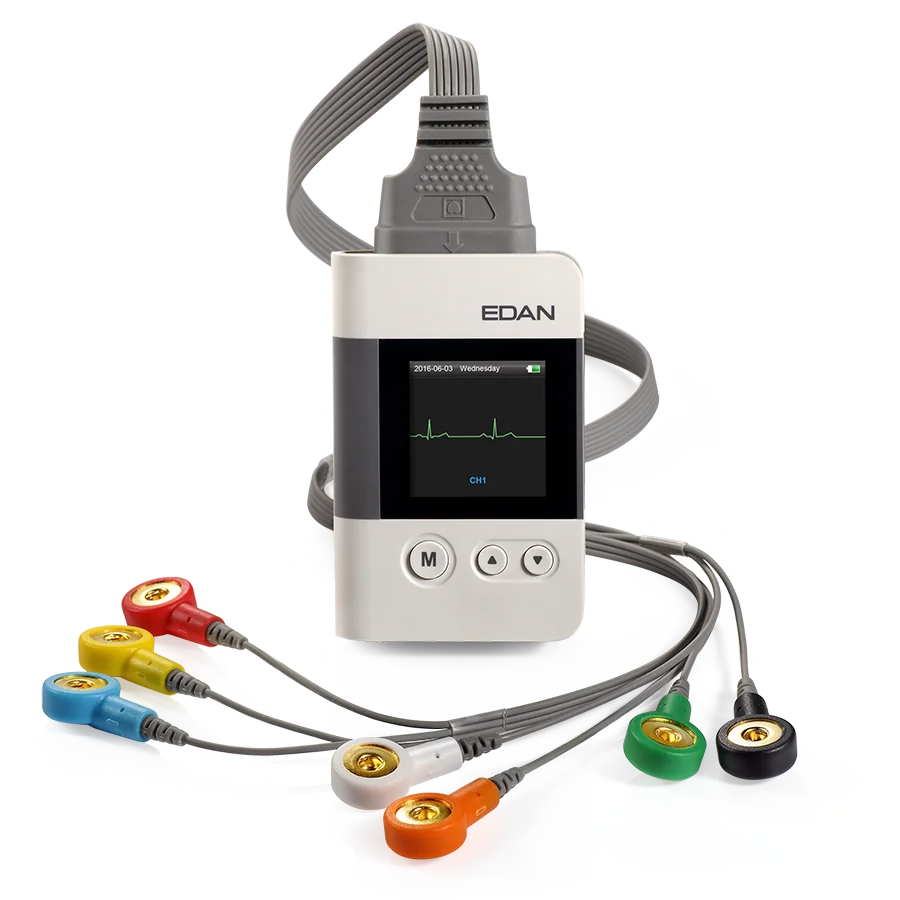 edan se-2012 3 or 12 channel holter monitor portable holter ecg