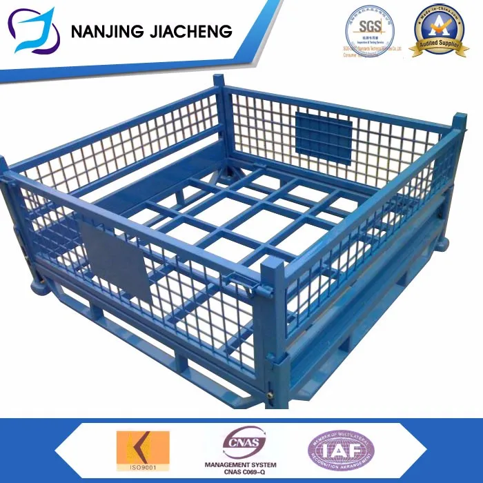 Iso 9001 Approval Wire Mesh Box Storage Pallet,Custom Made Stackable