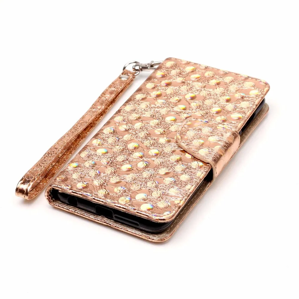 Book Wallet Stand colorful butterfly case for HUAWEI honour 8 leather flip phone case for HUAWEI honour 8