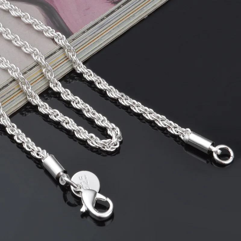 Wholesale 3mm Twist Chain Copper Plated 