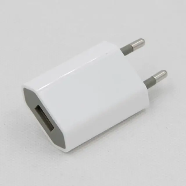 

Mini EU pulg 5v 1a 1AMP 1000ma usb mobile power adapter 5W phone usb charger 5V1A, White