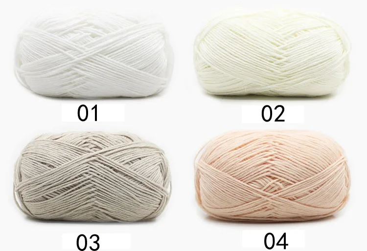 Amazon Customized 50g 8ply 100 Milk Cotton Baby Knitting Yarn Buy