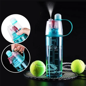 2017 hot sales cold insulation sport mist spray water bottle mist water bottle spray plastic water bottle