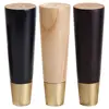 Round Tapered Gold Brass Copper Bed Chair Cabinet Furniture feet Copper Solid Wood Sofa Legs brass Furniture Leg caps