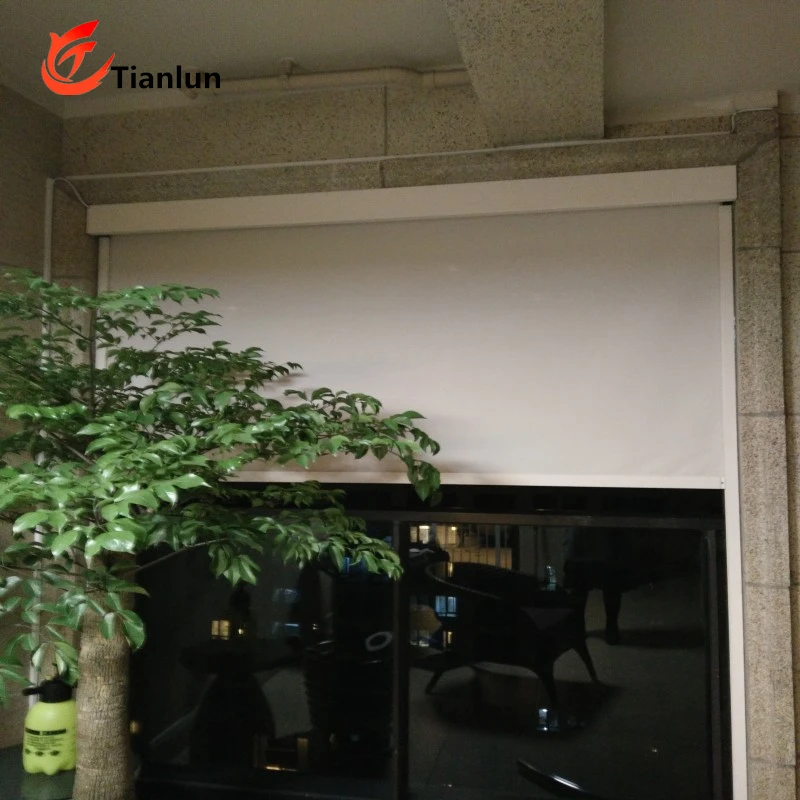 
Customized Motorized balcony blackout windproof waterproof electric outdoor roller blind 