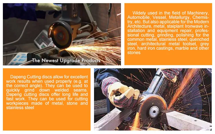 DAPENG Abrasive Tools Super Thin Free Sample Cutting Wheel for Metal