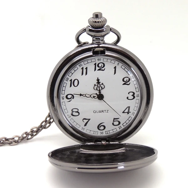 

Perfect Quartz Ancient Japan Movement Gold Mens Quartz Steampunk Pocket Watch, Gold/silver/black