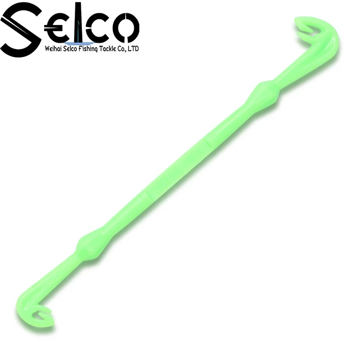 

Selco 158mm Yellow And Green Tools Plastic Fast Tie Rapid Loop Tyer Double Head Knot And Hook Remover For Carp Fishing