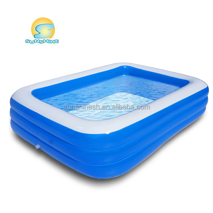 

2017 cheap price wholesale square inflatable swimming pool, Blue/white/oem