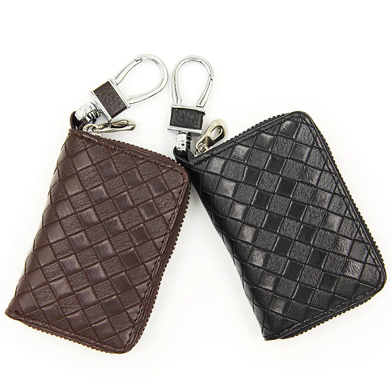 

Wholesale Fashion Leather key wallets unisex auto key case holder car bag