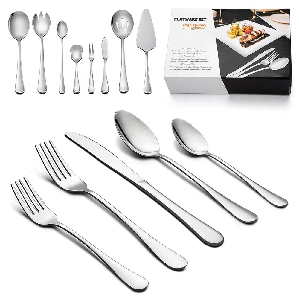 German Besteck Flatware Black Pom Handle With 2 Rivet Cutlery Set ...