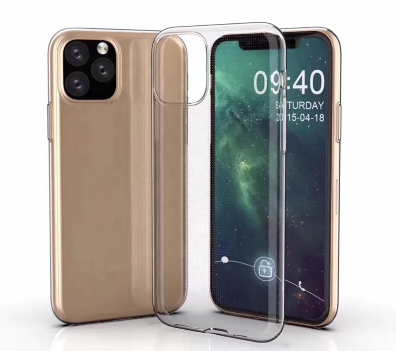 

2020 new arrivals 1.5mm luxury Anti shock transparent tpu case For iPhone 12 2020, phone case for iphone SE 2, Black, red, navy