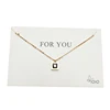 L'Oreal audit factory square blue zircon crystal chunky statement pendant necklace